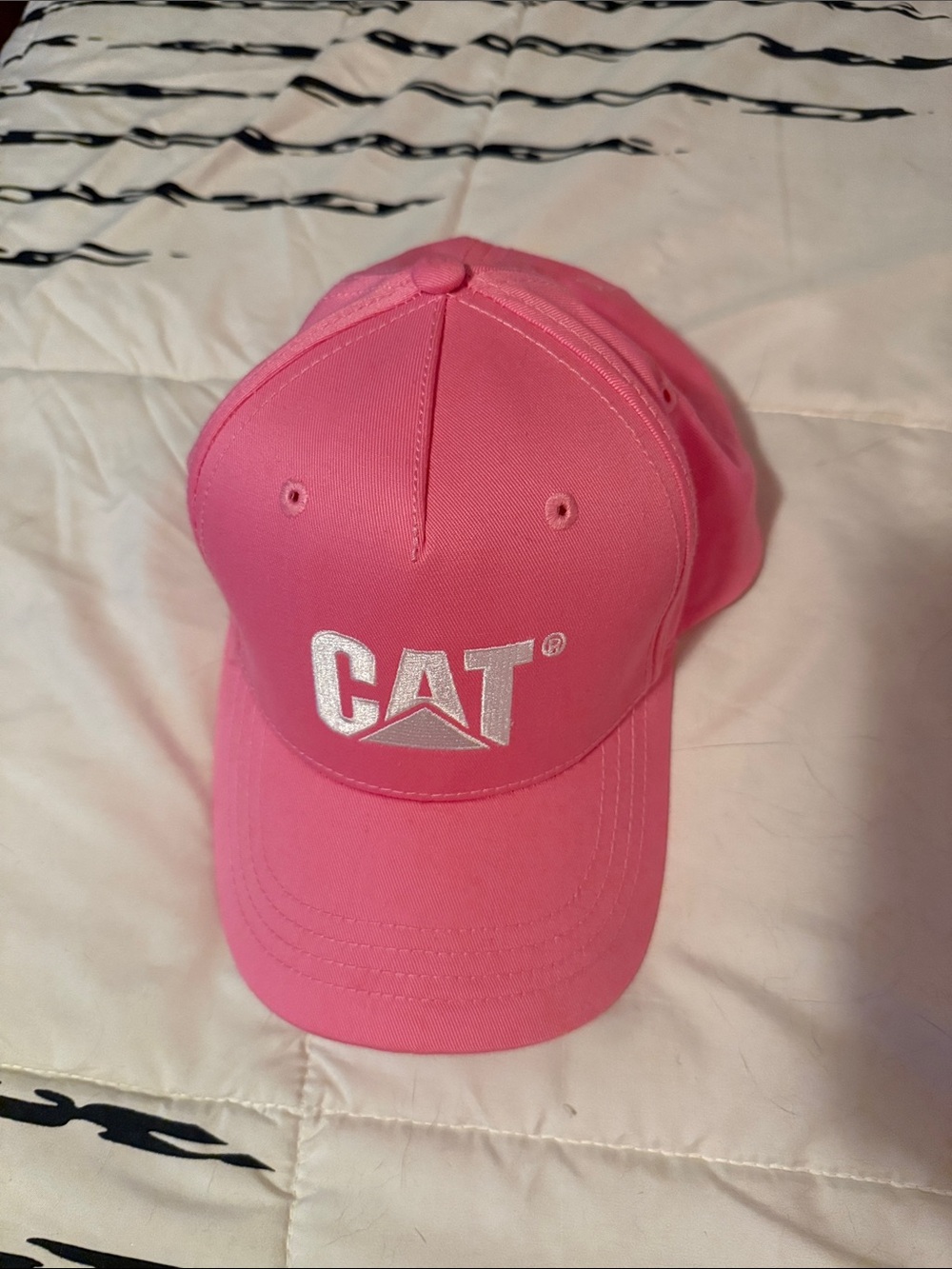 CAT Pink Logo Baseball Cap